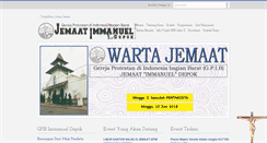 Desktop Screenshot of gpibimmanueldepok.org