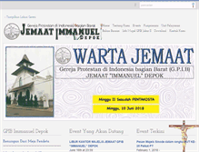 Tablet Screenshot of gpibimmanueldepok.org